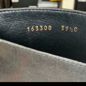 GUCCI black leather boots with box